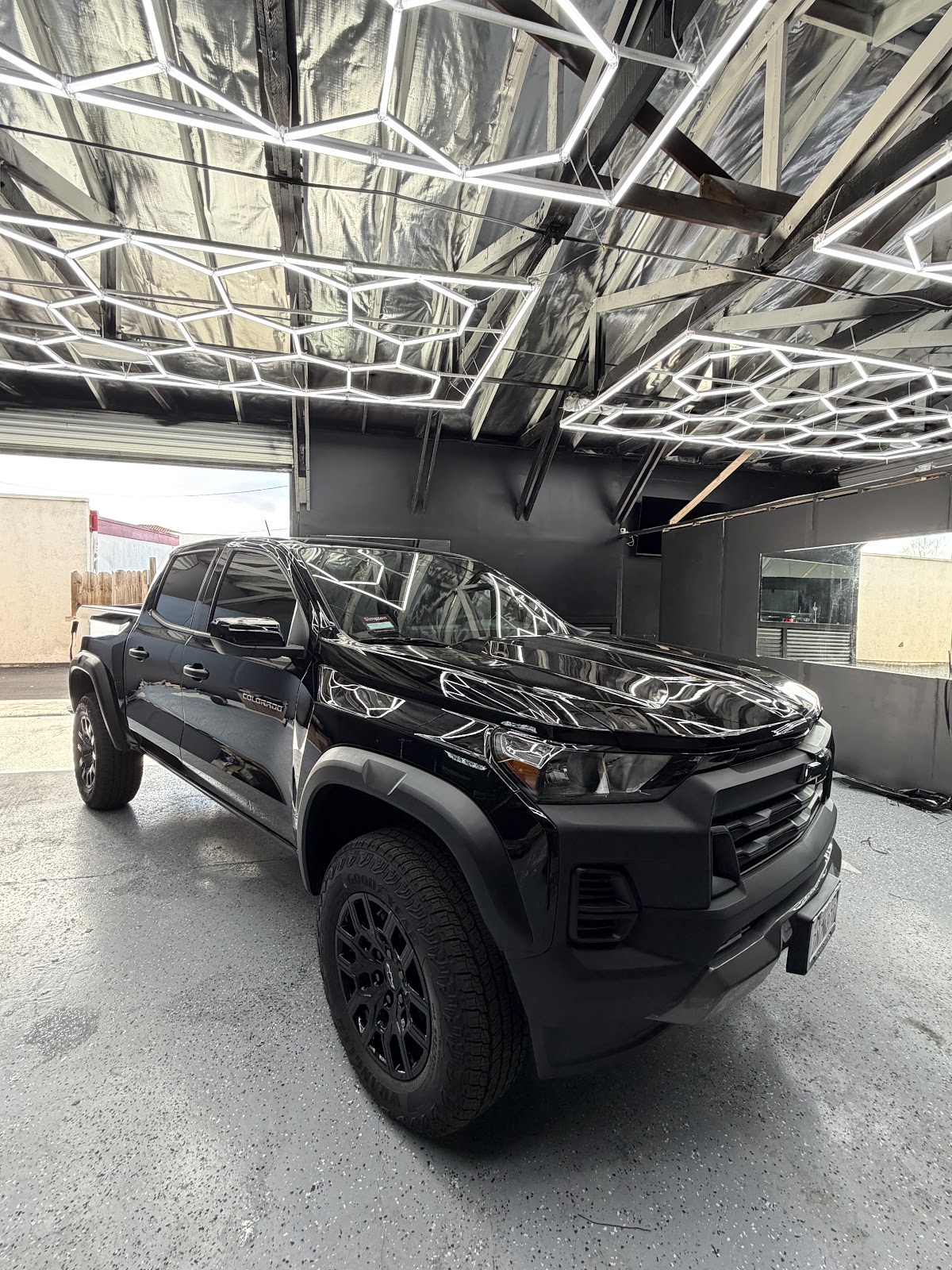 Professional ceramic tint being applied